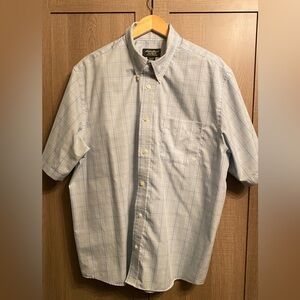 Mens Eddie Bauer Short Sleeve Dress Shirt, Size XL